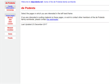Tablet Screenshot of depodesta.net
